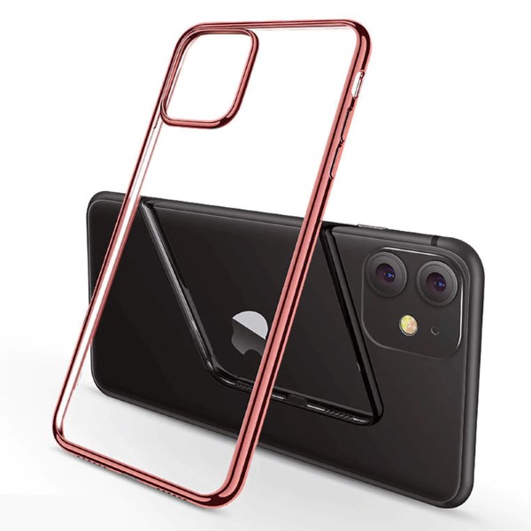 Kryt na iPhone 12 / 12 Pro Electroplated ružový