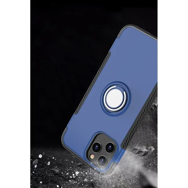 Kryt na iPhone 12 / 12 Pro odolný Magnetic finger zlatý