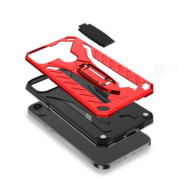 Kryt na iPhone 13 odolný kickstand červený