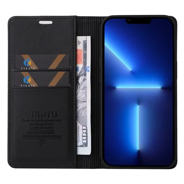 Puzdro YIKATU pre iPhone 13 Pro čierne