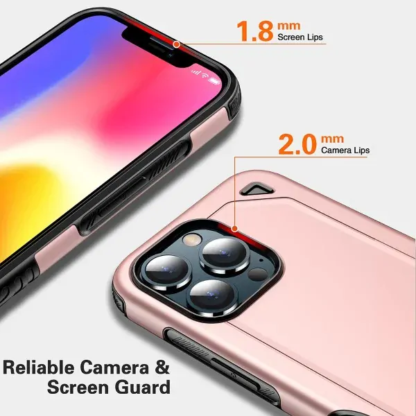 Kryt na iPhone 13 Pro odolný Rugged červený