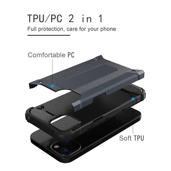 Kryt na iPhone 14 Plus odolný Hybrid sivý
