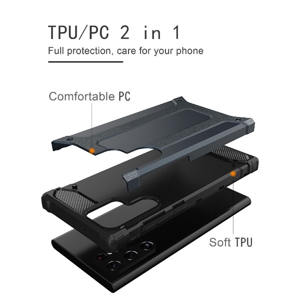 Kryt na Samsung Galaxy S23 Ultra odolný Hybrid strieborný