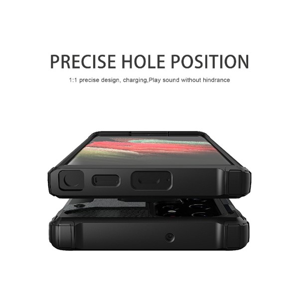 Kryt na Samsung Galaxy S23 Ultra odolný Hybrid strieborný