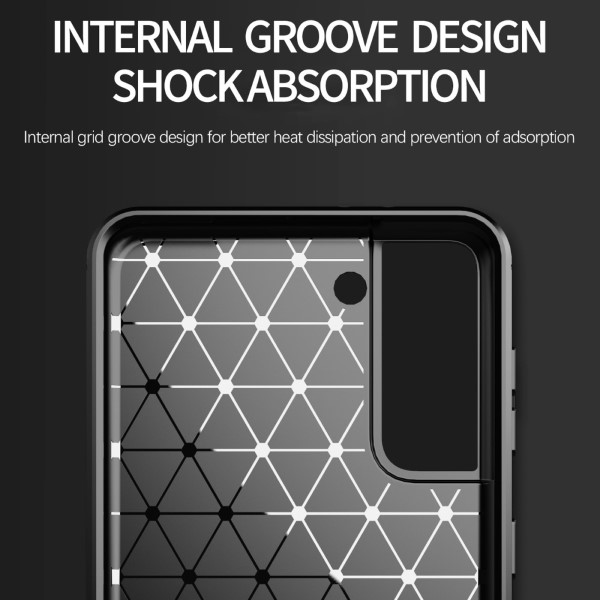 Kryt na Samsung Galaxy S21 Plus Carbon červený