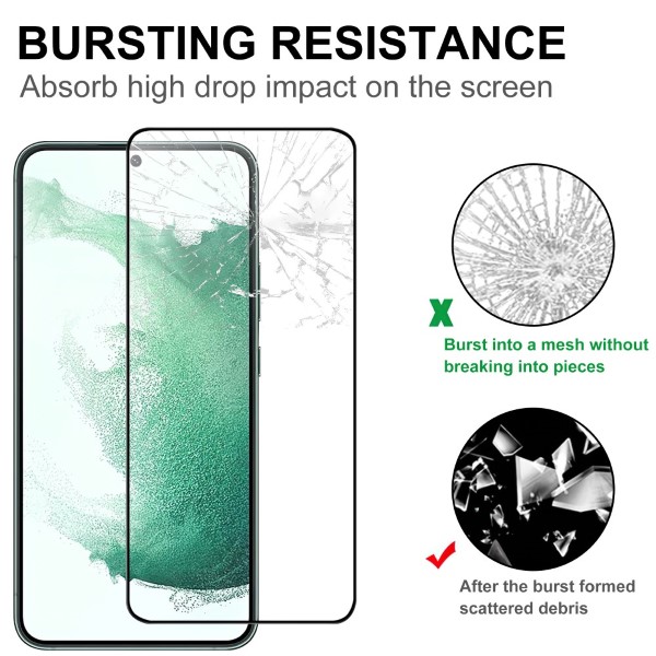 Tvrdené sklo na Samsung Galaxy S23 Plus (podpora odomykania odtlačkom prsta) čierne