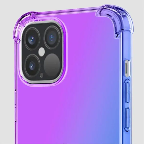 Kryt na iPhone 15 Pro gumový gradient modrý