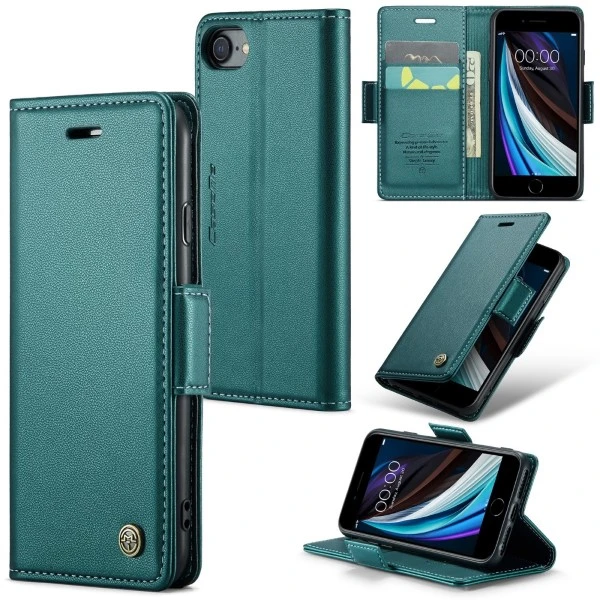 Puzdro CASEME pre iPhone 7 / 8 / SE (2020/2022) Smooth zelené