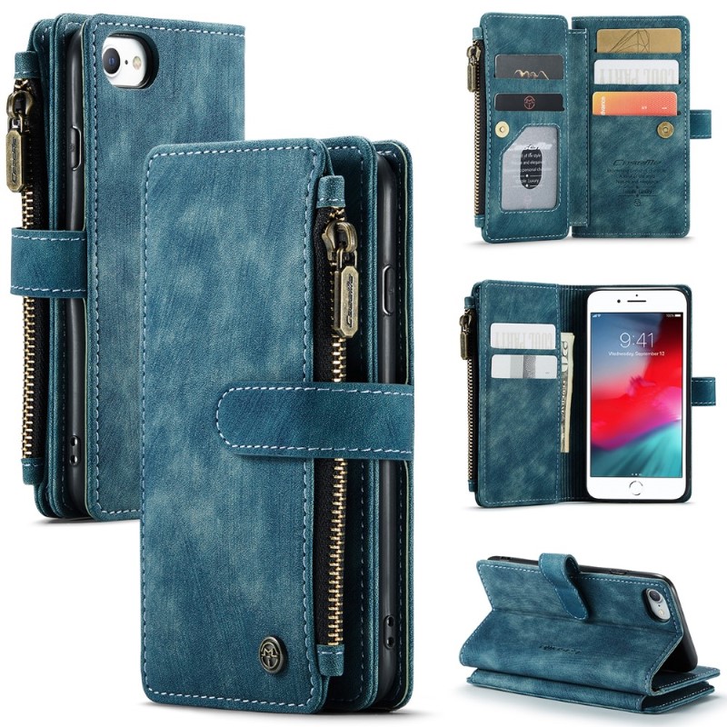 Púzdro pre iPhone 7 / 8 / SE ( 2020 / 2022 ) Luxury Double Layer modré