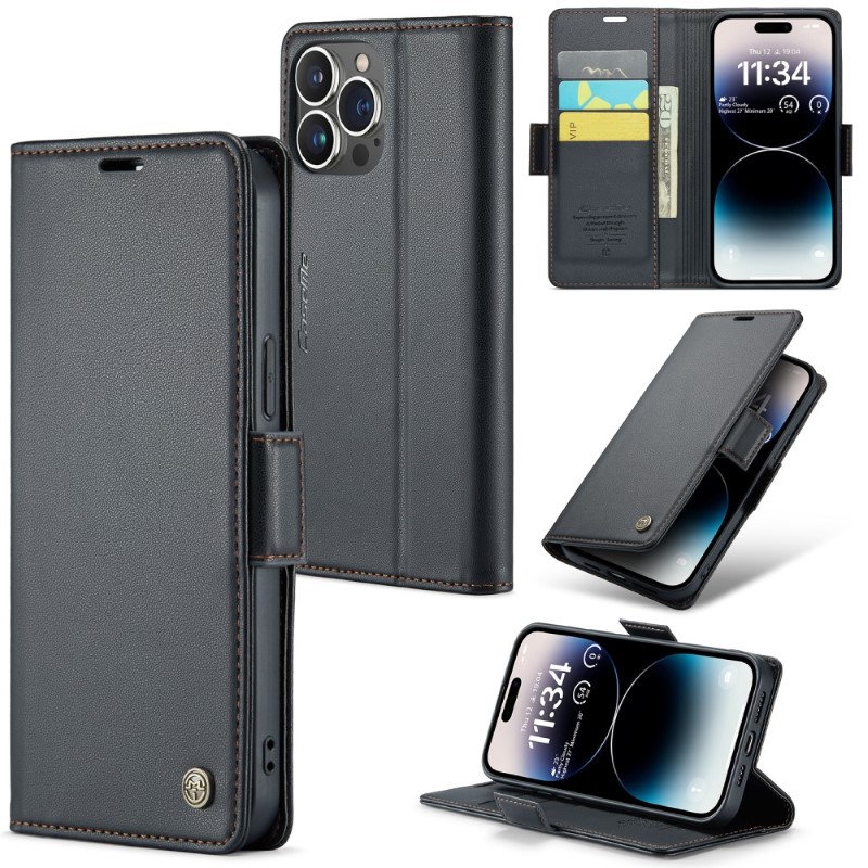 Púzdro na iPhone 15 Pro Max CASEME Smooth čierne