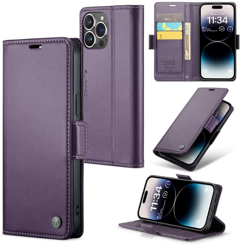 Púzdro na iPhone 15 Pro Max CASEME Smooth fialové