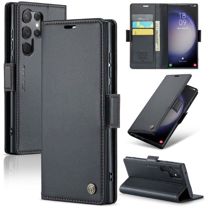 Puzdro na Samsung Galaxy S24 Ultra CASEME smooth čierne