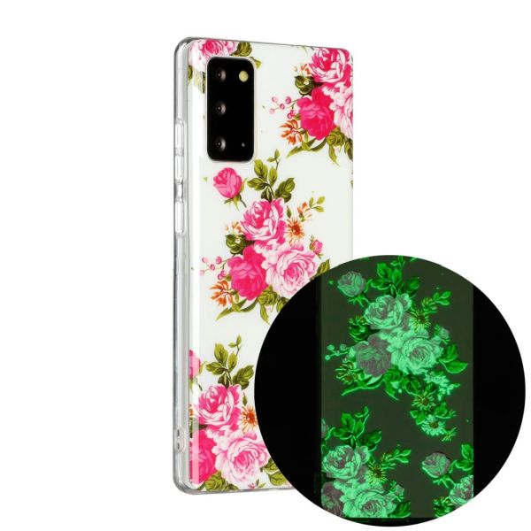 Kryt na Samsung Galaxy Note 20 svietiaci Ruže
