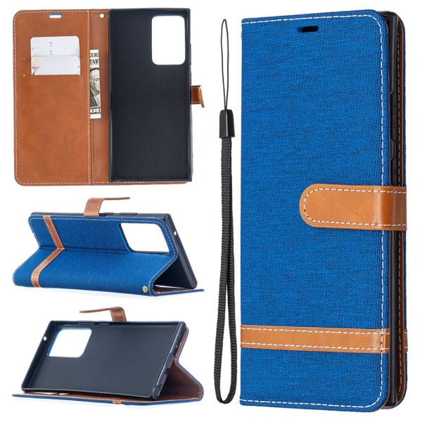 Puzdro na Samsung Galaxy Note 20 Ultra Jeans modré