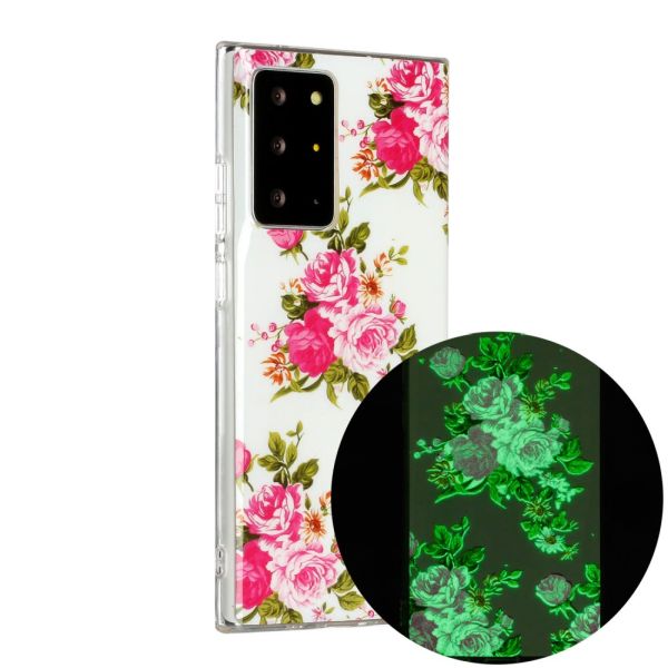 Kryt na Samsung Galaxy Note 20 Ultra svietiaci Ruže