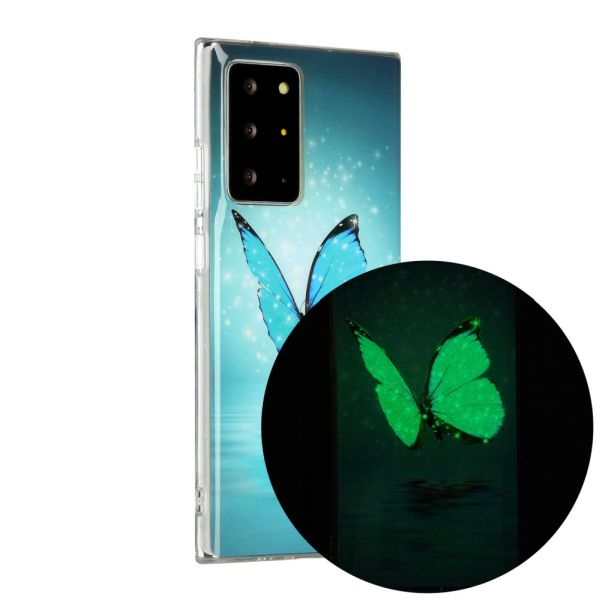 Kryt na Samsung Galaxy Note 20 Ultra svietiaci Motýľ