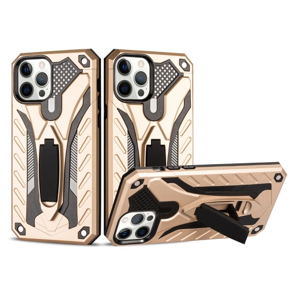 Kryt na iPhone 12 / 12 Pro odolný Kickstand zlatý
