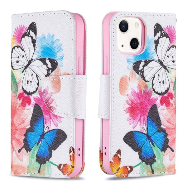 Púzdro pre iPhone 13 Motýľ biele