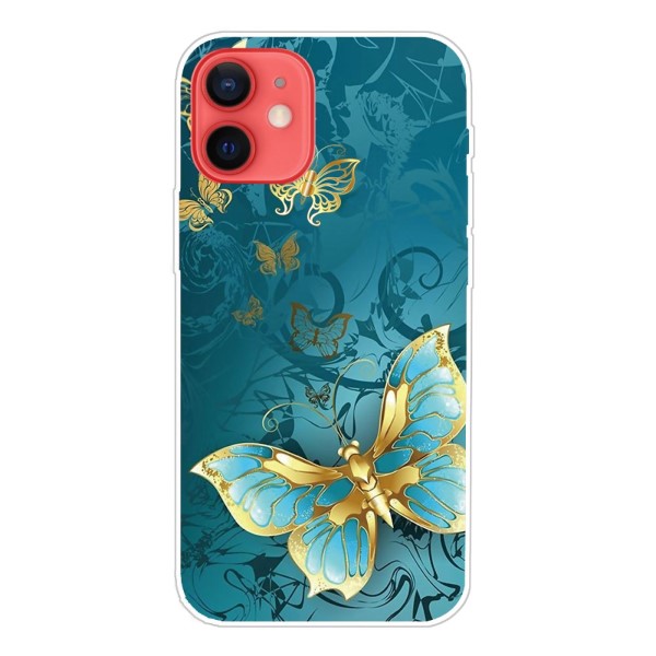 Kryt na iPhone 13 Motýľ zlatý