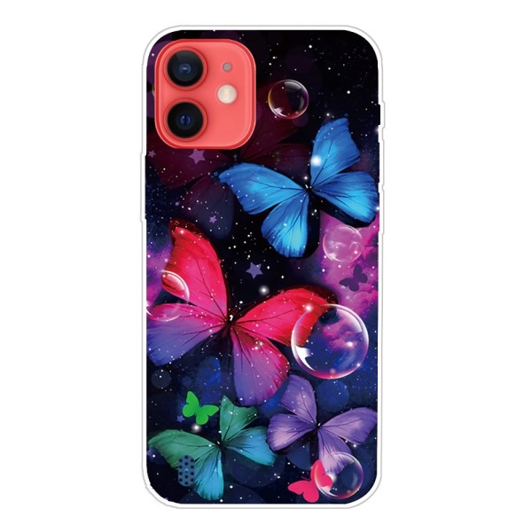 Kryt na iPhone 13 Motýľ čierny
