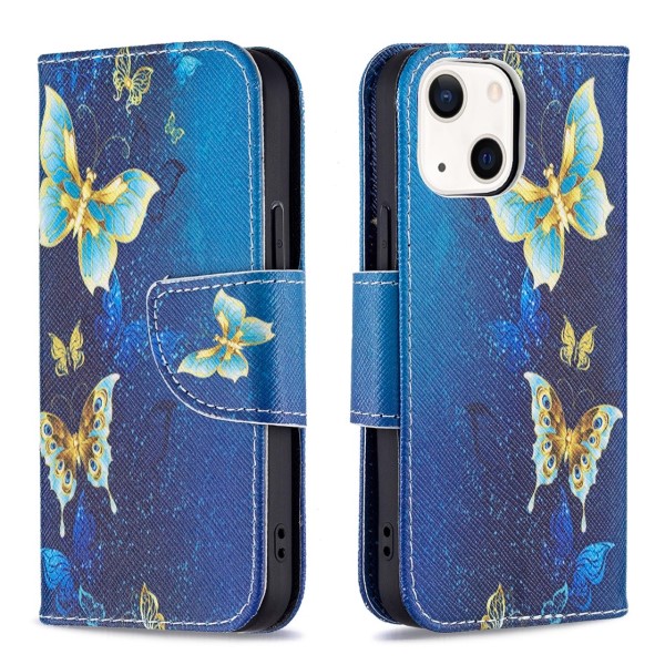 Puzdro pre iPhone 13 Motýľ modré