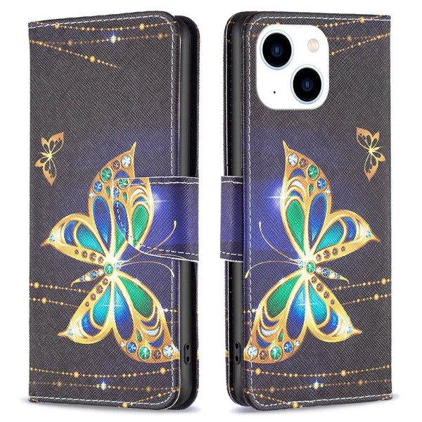 Púzdro pre iPhone 14 Motýľ čierne