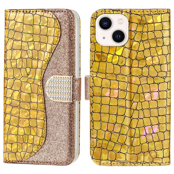Púzdro pre iPhone 14 Glitter zlaté