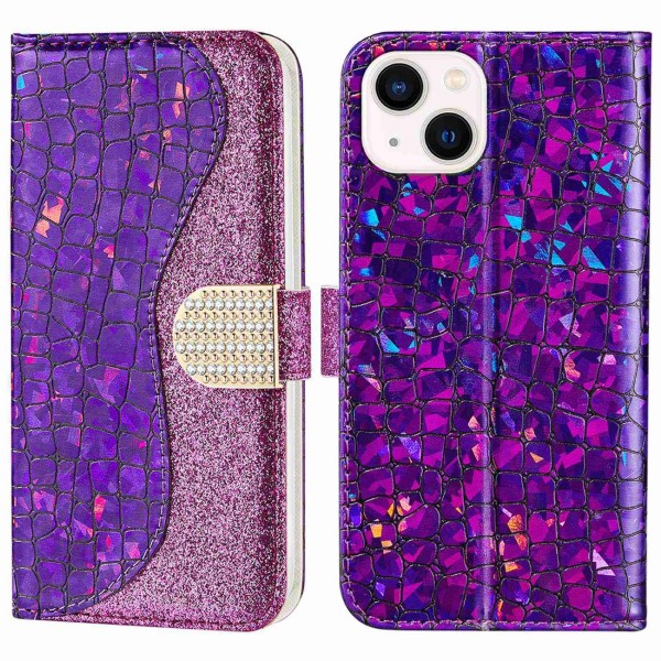 Puzdro pre iPhone 14 Glitter fialové