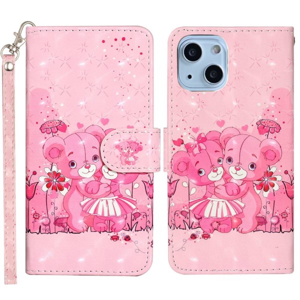 Púzdro pre iPhone 14 Medvedík ružové