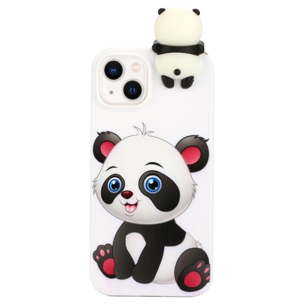 Kryt iPhone 14 3D panda biely