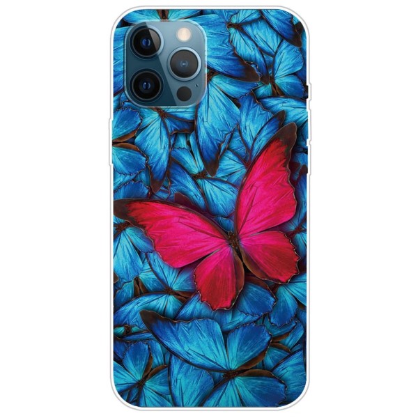 Kryt na iPhone 14 Pro Motýľ modrý