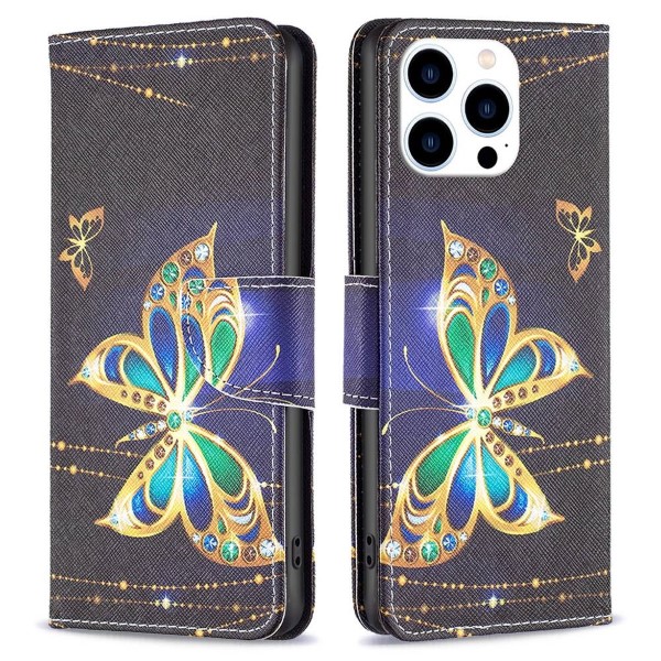 Púzdro pre iPhone 14 Pro Motýľ čierne