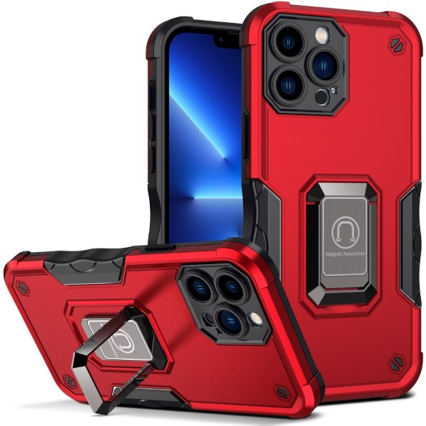Kryt na iPhone 14 Pro odolný Kickstand červený