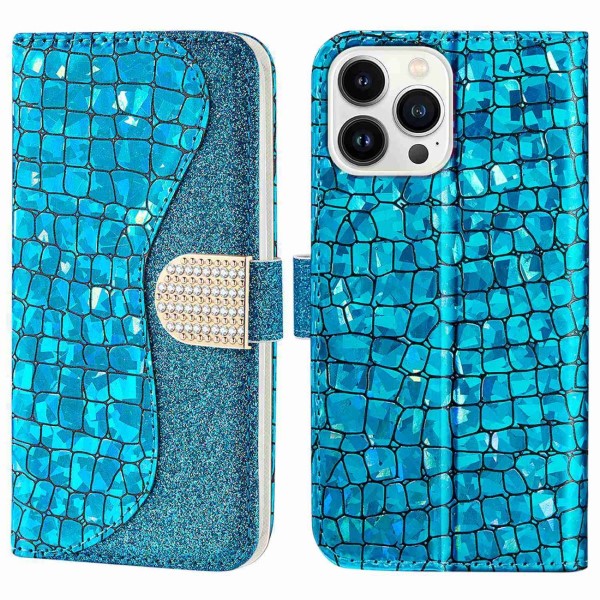 Púzdro pre iPhone 14 Pro Glitter modré