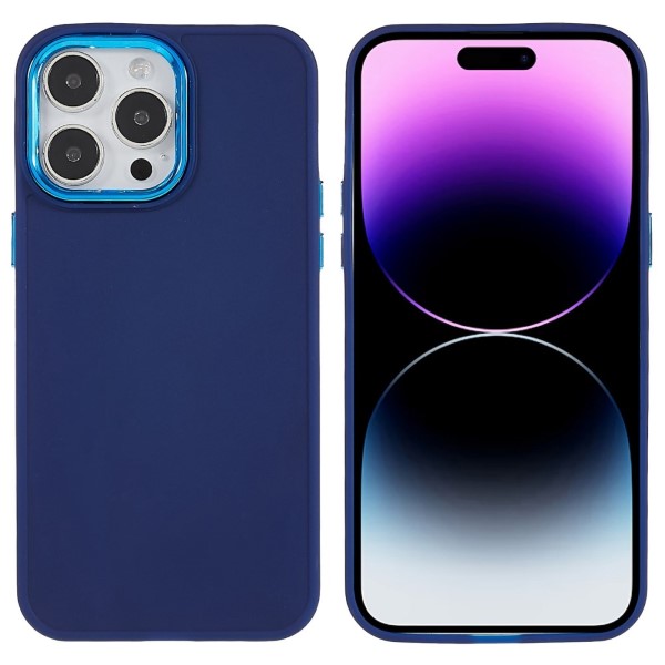 Kryt na iPhone 14 Pro gumový Lens modrý