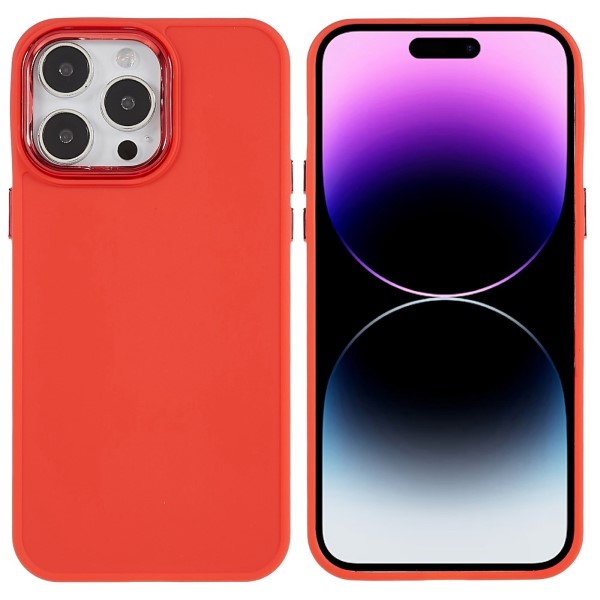 Kryt na iPhone 14 Pro gumový Lens červený