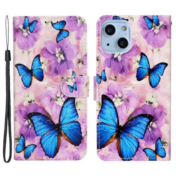Puzdro pre iPhone 13 Motýľ fialové