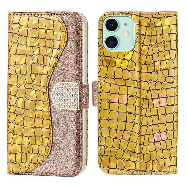 Púzdro pre iPhone 12 Mini Glitter zlaté