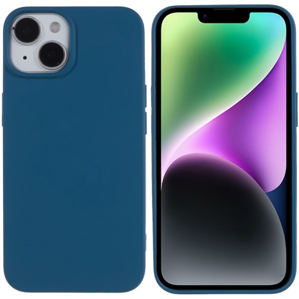 Kryt na iPhone 14 Plus gumový modrý