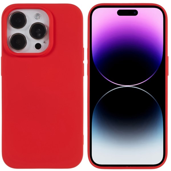 Kryt na iPhone 14 Pro Max gumový červený