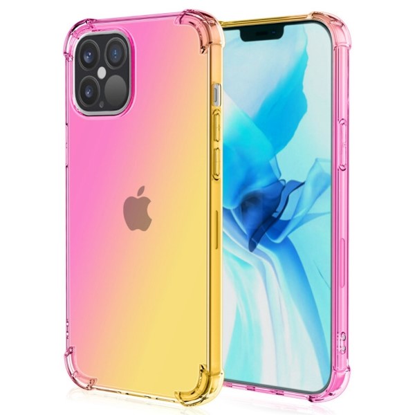 Kryt na iPhone 14 Pro Max gumový gradient ružový