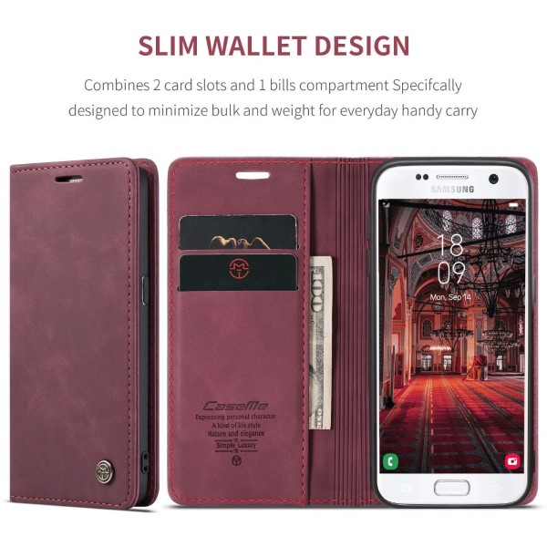 Puzdro na Samsung Galaxy S7 Edge CASEME červené