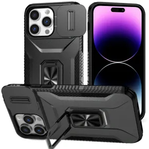 Kryt na iPhone 14 Pro Max odolný s krytkou na fotoaparát čierny