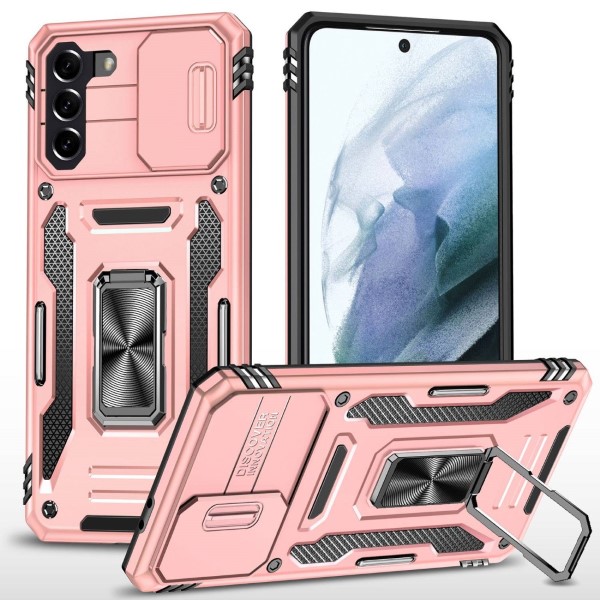 Kryt na Samsung Galaxy S21 Plus odolný s krytom na fotoaparát ružový