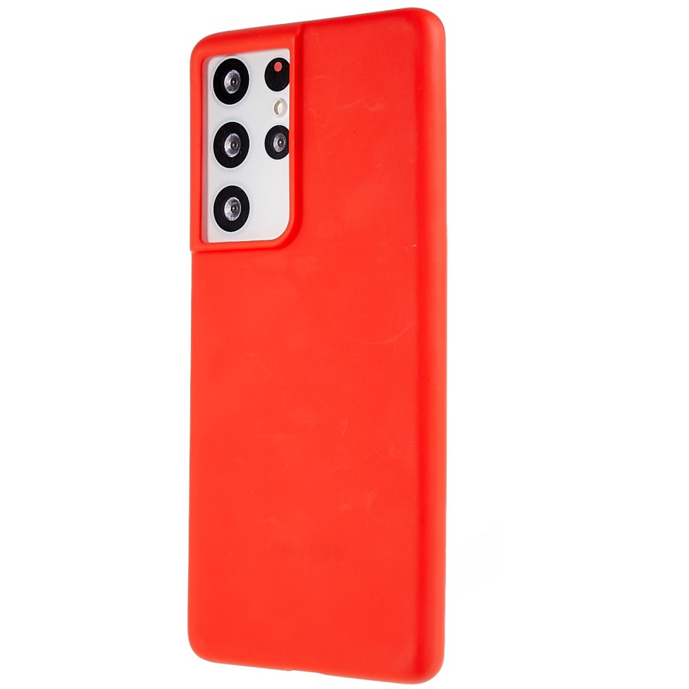 Kryt na Samsung Galaxy S21 Ultra Silikónový červený