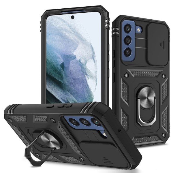 Kryt na Samsung Galaxy S21 FE odolný s krytom na fotoaparát čierny