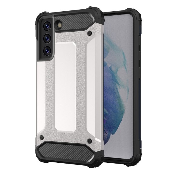 Kryt na Samsung Galaxy S21 FE odolný Hybrid strieborný