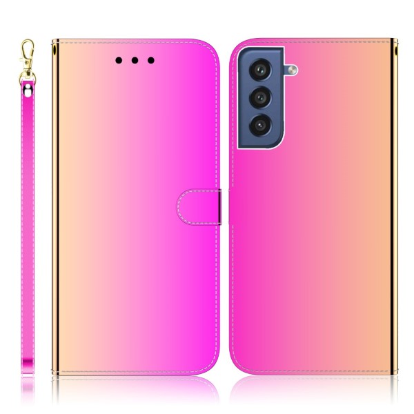 Puzdro na Samsung Galaxy S21 FE Zrkadlové ružové
