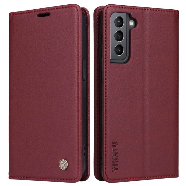 Puzdro na Samsung Galaxy S21 FE Yikatu červené