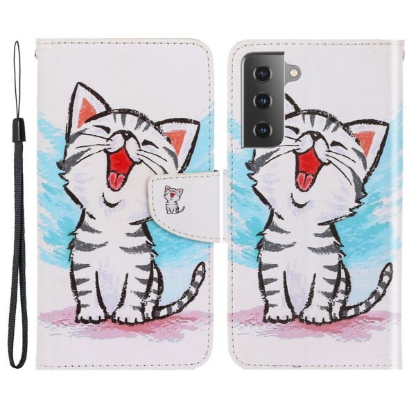 Puzdro na Samsung Galaxy S21 FE Mačiatko biele